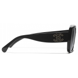 Chanel - Occhiali da Sole Quadrati - Nero Polarizzate - Chanel Eyewear