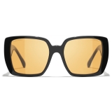 Chanel - Square Sunglasses - Black Orange - Chanel Eyewear