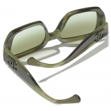 Chanel - Occhiali da Sole Quadrati - Verde Sfumato - Chanel Eyewear