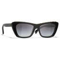 Chanel - Occhiali da Sole a Farfalla - Nero - Chanel Eyewear