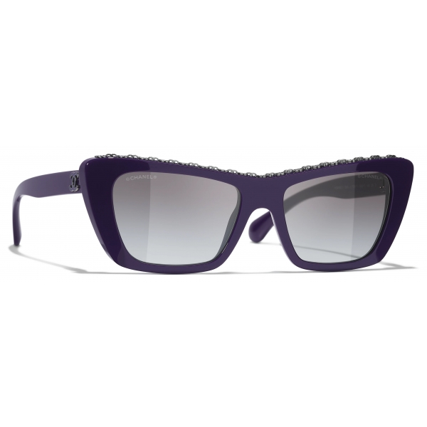 Chanel - Occhiali da Sole a Farfalla - Viola - Chanel Eyewear