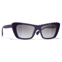 Chanel - Occhiali da Sole a Farfalla - Viola - Chanel Eyewear