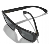 Chanel - Occhiali da Sole a Farfalla - Nero Grigio - Chanel Eyewear