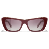 Chanel - Butterfly Sunglasses - Brown Red - Chanel Eyewear