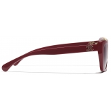 Chanel - Butterfly Sunglasses - Brown Red - Chanel Eyewear