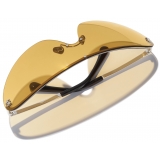 Chanel - Occhiali da Sole a Maschera - Argento Oro - Chanel Eyewear