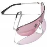 Chanel - Occhiali da Sole a Maschera - Argento Rosa - Chanel Eyewear