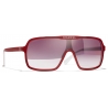 Chanel - Shield Sunglasses - Red White Blue Mirror - Chanel Eyewear