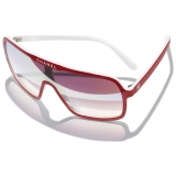 Chanel - Occhiali da Sole a Maschera - Rosso Bianco Blu Specchiate - Chanel Eyewear