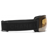 Chanel - Occhiali da Sole a Maschera - Nero Arancione - Chanel Eyewear