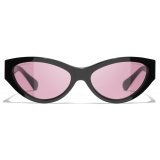 Chanel - Cat-Eye Sunglasses - Black Pink - Chanel Eyewear