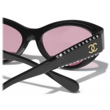 Chanel - Occhiali da Sole Cat-Eye - Nero Rosa - Chanel Eyewear