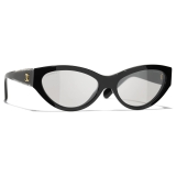 Chanel - Occhiali da Sole Cat-Eye - Nero Grigio - Chanel Eyewear