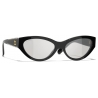Chanel - Occhiali da Sole Cat-Eye - Nero Grigio - Chanel Eyewear