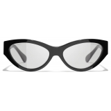 Chanel - Occhiali da Sole Cat-Eye - Nero Grigio - Chanel Eyewear