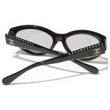 Chanel - Occhiali da Sole Cat-Eye - Nero Grigio - Chanel Eyewear