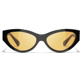 Chanel - Occhiali da Sole Cat-Eye - Nero Giallo - Chanel Eyewear