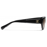 Chanel - Occhiali da Sole Cat-Eye - Nero Giallo - Chanel Eyewear