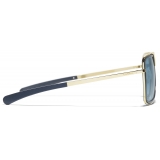 Chanel - Pilot Sunglasses - Light Gold Light Blue - Chanel Eyewear