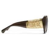 Chanel - Occhiali da Sole a Farfalla - Talpa Scuro - Chanel Eyewear