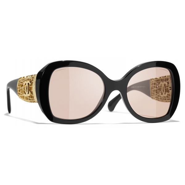 Chanel - Occhiali da Sole a Farfalla - Nero - Chanel Eyewear