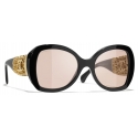Chanel - Occhiali da Sole a Farfalla - Nero - Chanel Eyewear