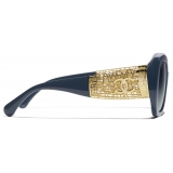 Chanel - Occhiali da Sole a Farfalla - Blu Grigio - Chanel Eyewear
