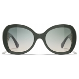 Chanel - Butterfly Sunglasses - Khaki Green - Chanel Eyewear