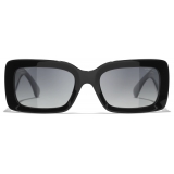 Chanel - Occhiali da Sole Rettangolare - Nero - Chanel Eyewear