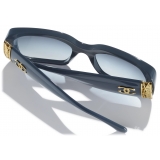 Chanel - Occhiali da Sole Rettangolare - Blu Grigio - Chanel Eyewear