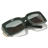 Chanel - Occhiali da Sole Rettangolare - Kaki Verde - Chanel Eyewear