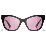 Chanel - Occhiali da Sole Cat-Eye - Nero Rosa - Chanel Eyewear