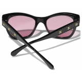 Chanel - Occhiali da Sole Cat-Eye - Nero Rosa - Chanel Eyewear