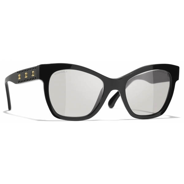 Chanel - Occhiali da Sole Cat-Eye - Nero Grigio - Chanel Eyewear
