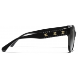 Chanel - Occhiali da Sole Cat-Eye - Nero Grigio - Chanel Eyewear