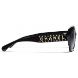 Chanel - Cat-Eye Sunglasses - Black Gray Gradient - Chanel Eyewear