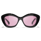 Chanel - Cat-Eye Sunglasses - Black Pink - Chanel Eyewear