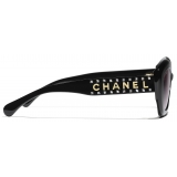 Chanel - Cat-Eye Sunglasses - Black Pink - Chanel Eyewear
