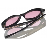 Chanel - Cat-Eye Sunglasses - Black Pink - Chanel Eyewear