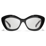 Chanel - Occhiali da Sole Cat-Eye - Nero Grigio - Chanel Eyewear