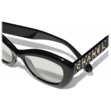 Chanel - Occhiali da Sole Cat-Eye - Nero Grigio - Chanel Eyewear