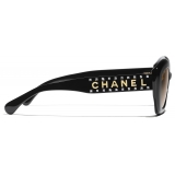 Chanel - Occhiali da Sole Cat-Eye - Nero Giallo - Chanel Eyewear