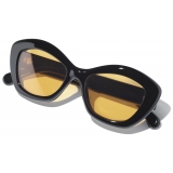 Chanel - Occhiali da Sole Cat-Eye - Nero Giallo - Chanel Eyewear