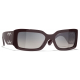 Chanel - Occhiali da Sole Rettangolare - Viola Scuro - Chanel Eyewear