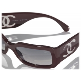 Chanel - Occhiali da Sole Rettangolare - Viola Scuro - Chanel Eyewear