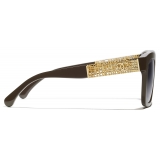 Chanel - Square Sunglasses - Dark Taupe - Chanel Eyewear