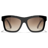 Chanel - Occhiali da Sole Quadrati - Nero - Chanel Eyewear