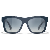 Chanel - Occhiali da Sole Quadrati - Blu Grigio - Chanel Eyewear