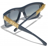 Chanel - Occhiali da Sole Quadrati - Blu Grigio - Chanel Eyewear