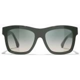 Chanel - Occhiali da Sole Quadrati - Kaki Verde - Chanel Eyewear